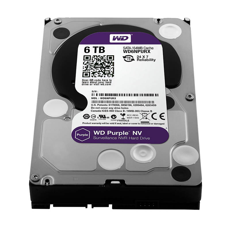 WD Purple NV 6TB Surveillance Storage